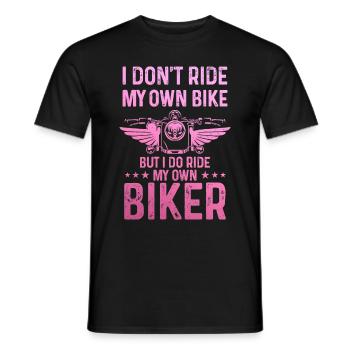 Motorrad Biker Lustiges Geschenk - Männer T-Shirt - Schwarz - Vorne - AI Model Male 178 light (178cm)
