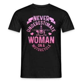 Motorrad Biker Lustiges Geschenk - Männer T-Shirt - Schwarz - Vorne - AI Model Male 178 light (178cm)