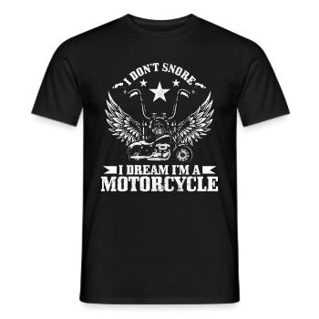 Motorrad Biker Lustiges Geschenk - Männer T-Shirt - Schwarz - Vorne - AI Model Male 178 light (178cm)