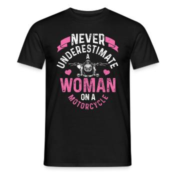 Motorrad Biker Lustiges Geschenk - Männer T-Shirt - Schwarz - Vorne - AI Model Male 178 light (178cm)