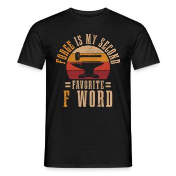 Schmieden Schmied Hufschmied Geschenk - Männer T-Shirt - Schwarz - Vorne - AI Model Male 178 light (178cm)