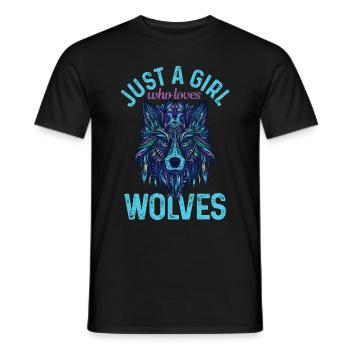 Cadeau de loup - T-shirt homme - noir - Devant - AI Model Male 178 light (178cm)