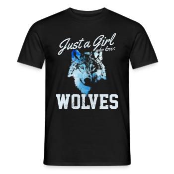 Cadeau de loup - T-shirt homme - noir - Devant - AI Model Male 178 light (178cm)