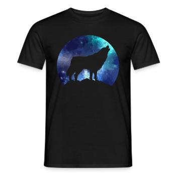 Cadeau de loup - T-shirt homme - noir - Devant - AI Model Male 178 light (178cm)