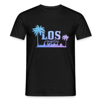 Los Angeles, Californie, Los Angeles - T-shirt homme - noir - Devant - AI Model Male 178 light (178cm)