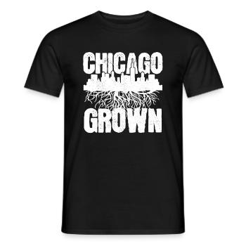 Chicago Illinois Souvenir Gift - Men's T-Shirt - black - Front - AI Model Male 178 light (178cm)
