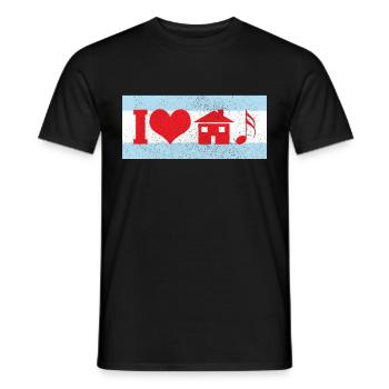 Chicago Illinois Souvenir Gift - Men's T-Shirt - black - Front - AI Model Male 178 light (178cm)