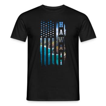 Hawaï Aloha Souvenir hawaïen - T-shirt homme - noir - Devant - AI Model Male 178 light (178cm)