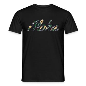 Hawaï Aloha Souvenir hawaïen - T-shirt homme - noir - Devant - AI Model Male 178 light (178cm)
