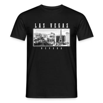 Las Vegas Nevada Souvenir Geschenk - Männer T-Shirt - Schwarz - Vorne - AI Model Male 178 light (178cm)