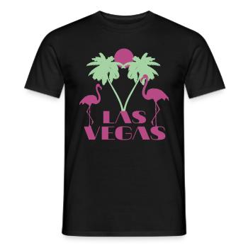 Las Vegas Nevada Souvenir Geschenk - Männer T-Shirt - Schwarz - Vorne - AI Model Male 178 light (178cm)