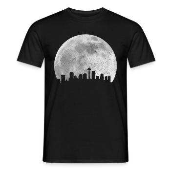 Seattle Washington Souvenir Geschenk - Männer T-Shirt - Schwarz - Vorne - AI Model Male 178 light (178cm)