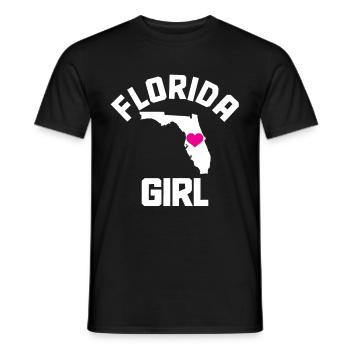 Florida Girl Souvenir USA Amerika - Männer T-Shirt - Schwarz - Vorne - AI Model Male 178 light (178cm)