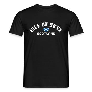 Île de Skye Drapeau de l’Écosse - T-shirt homme - noir - Devant - AI Model Male 178 light (178cm)