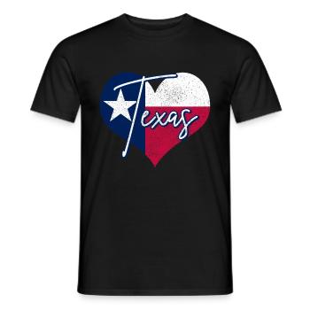 Texas - T-shirt homme - noir - Devant - AI Model Male 178 light (178cm)