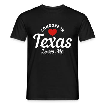 Texas - T-shirt homme - noir - Devant - AI Model Male 178 light (178cm)