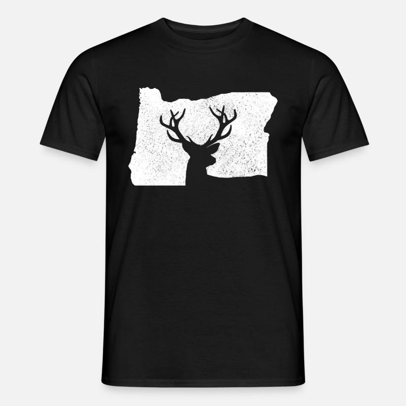 Oregon - Männer T-Shirt - Schwarz