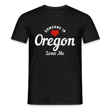 Oregon - Männer T-Shirt - Schwarz - Vorne - AI Model Male 178 light (178cm)