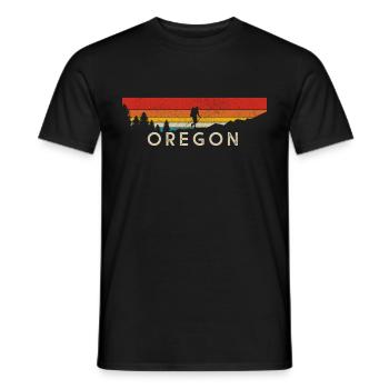 Oregon - Männer T-Shirt - Schwarz - Vorne - AI Model Male 178 light (178cm)