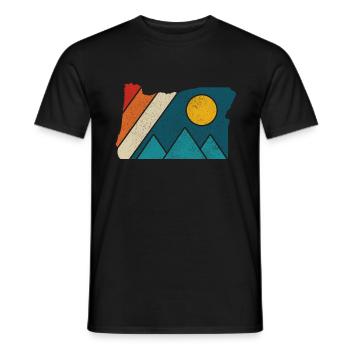 Oregon - Männer T-Shirt - Schwarz - Vorne - AI Model Male 178 light (178cm)