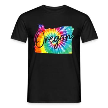 Oregon - Männer T-Shirt - Schwarz - Vorne - AI Model Male 178 light (178cm)