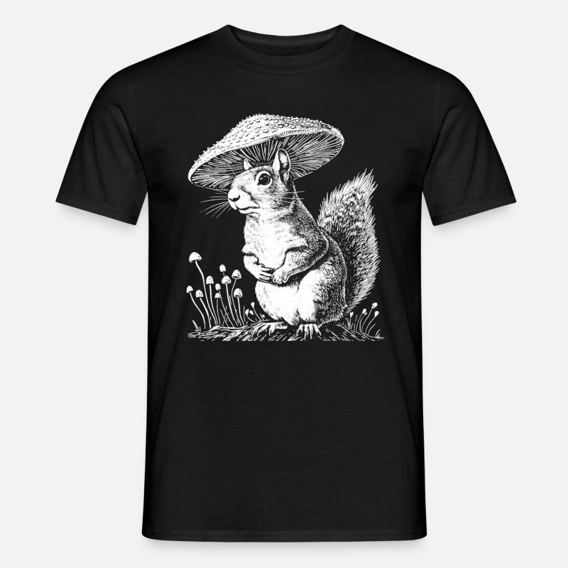 Eichhörnchen - Männer T-Shirt - Schwarz