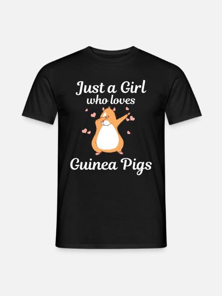 Guinea Pig Funny Gift - Men's T-Shirt - black