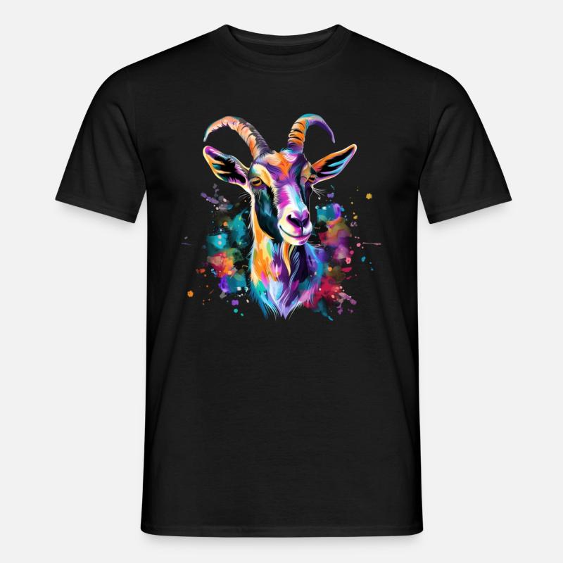 Ziege Geschenk - Männer T-Shirt - Schwarz