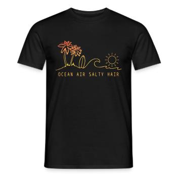 Surfen Vintage Surfer Geschenk - Männer T-Shirt - Schwarz - Vorne - AI Model Male 178 light (178cm)