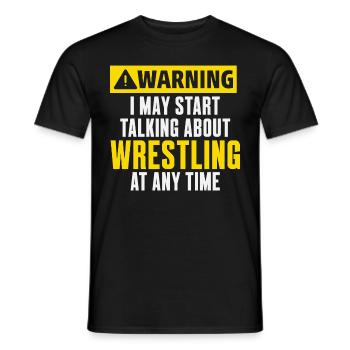 Wrestling - Men's T-Shirt - black - Front - AI Model Male 178 light (178cm)