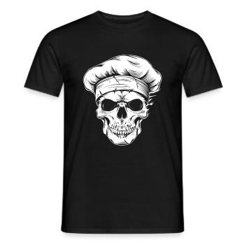 Chef Totenkopf Koch - T-shirt homme - noir - Devant - AI Model Male 178 light (178cm)