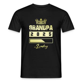 Opa 2025 Loading Grandpa - Männer T-Shirt - Schwarz - Vorne - AI Model Male 178 light (178cm)