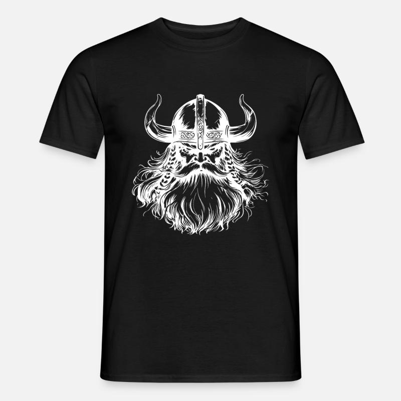 Wikinger Krieger - Männer T-Shirt - Schwarz
