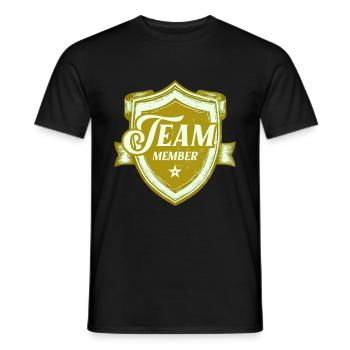 Équipier - T-shirt homme - noir - Devant - AI Model Male 178 light (178cm)