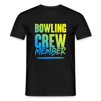 Bowling Crew - Men's T-Shirt - black - Front - AI Model Male 178 light (178cm)