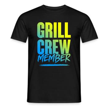 Grill Crew - Men's T-Shirt - black - Front - AI Model Male 178 light (178cm)