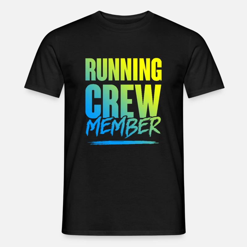 Running Crew - Männer T-Shirt - Schwarz