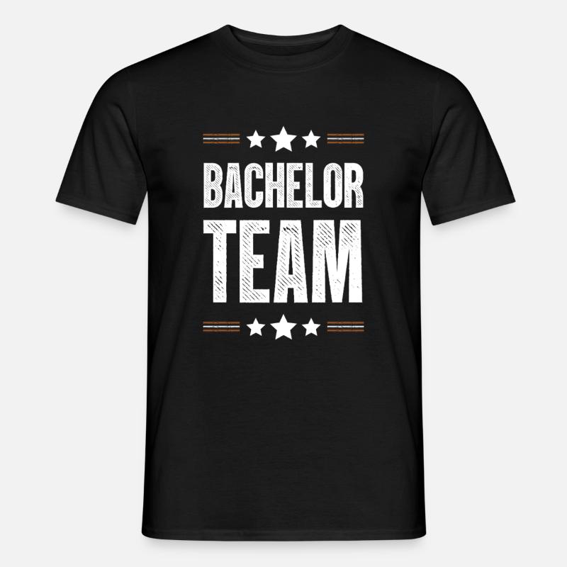 Bachelor Team - Männer T-Shirt - Schwarz