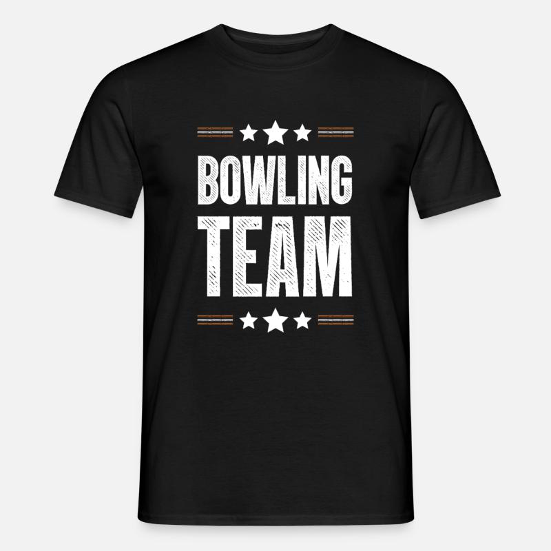 Bowling Team - Männer T-Shirt - Schwarz