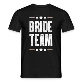 Équipe de la mariée - T-shirt homme - noir - Devant - AI Model Male 178 light (178cm)