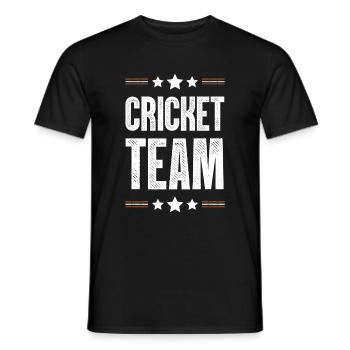 Cricket Team - Männer T-Shirt - Schwarz - Vorne - AI Model Male 178 light (178cm)