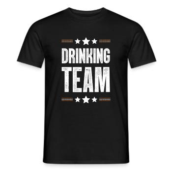 Drinking Team - Men's T-Shirt - black - Front - AI Model Male 178 light (178cm)
