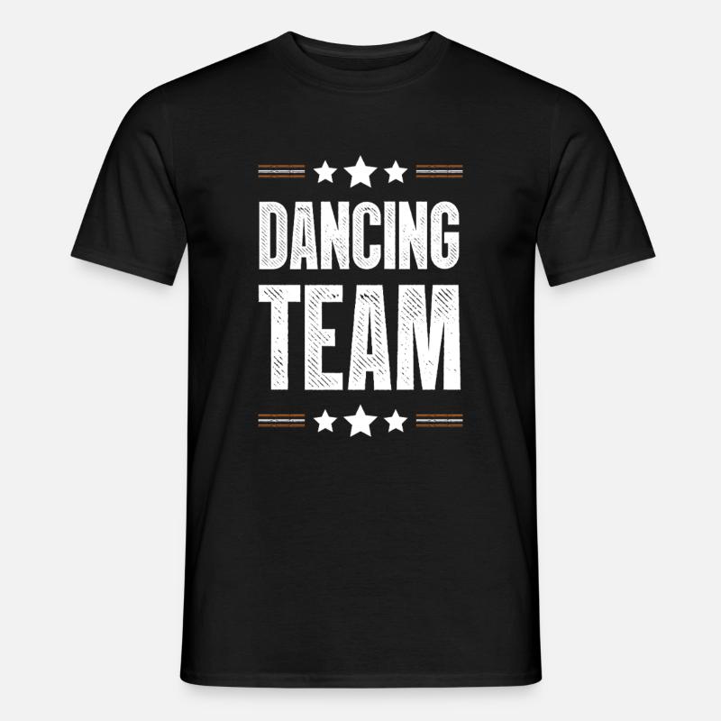 Dancing Team - Männer T-Shirt - Schwarz