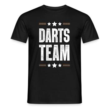 Darts Team - Männer T-Shirt - Schwarz - Vorne - AI Model Male 178 light (178cm)