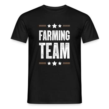 Farming Team - Männer T-Shirt - Schwarz - Vorne - AI Model Male 178 light (178cm)