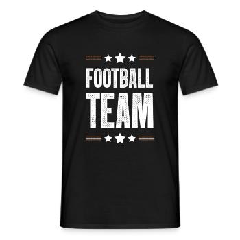 Équipe de football - T-shirt homme - noir - Devant - AI Model Male 178 light (178cm)