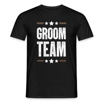 L’équipe du palefrenier - T-shirt homme - noir - Devant - AI Model Male 178 light (178cm)