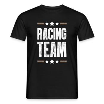 Racing Team - Men's T-Shirt - black - Front - AI Model Male 178 light (178cm)