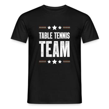 Table Tennis Team - Männer T-Shirt - Schwarz - Vorne - AI Model Male 178 light (178cm)