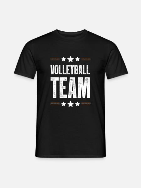Volleyball Team - Männer T-Shirt - Schwarz